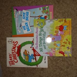 3 of The Berenstain Bears Books! Stickers included.